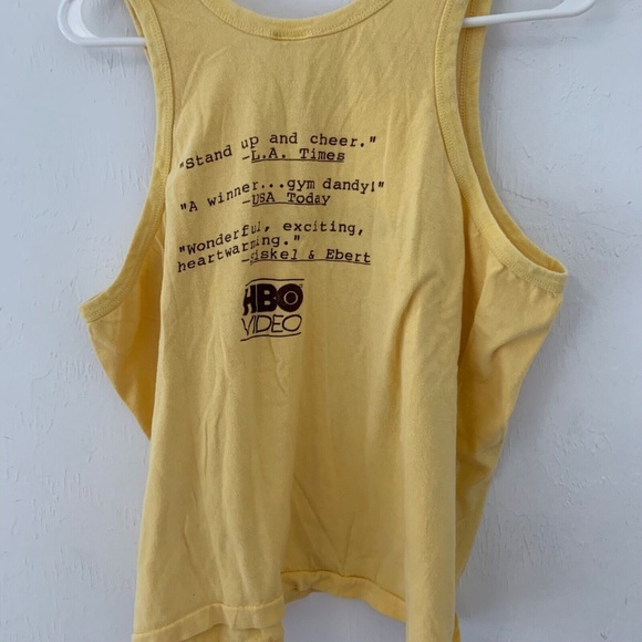 Vintage Hoosiers 1986 Movie Promo Basketball JerseyStyle HBO Tank Yellow Size XL - Picture 8 of 12